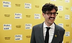 Volební štáb Praha sobě. Na snímku  Adam Scheinherr. (10. října 2026)