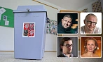 Zleva nahoře Michal Novotný, Lukáš Konečný. Zleva dole Vojtěch Dobeš, Michaela...