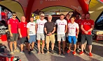 „Kamarád z Dakaru Petr Pavel nás navštívil i na Rallye du Maroc. Děkujeme!“...