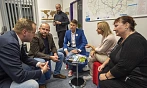 Vítězné hnutí ANO a její lídr Jan Nadrchal společně s Janem Hrabalem a Jiřinou...