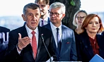 Premiér Andrej Babiš (ANO) na tiskové konferenci k vyhodnocení plnění...
