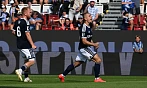 Olomoucký Václav Sejk se raduje z gólu proti Mladé Boleslavi.