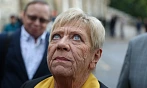 Jaroslava Obermaierová přijela na oslavu narozenin Miloše Zemana do Hluboké nad...