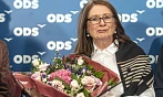 Tisková konference ve volebním štábu ODS. Na snímku Miroslava Němcová. (17....