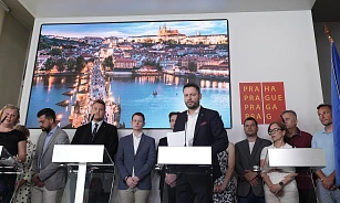 Lídr ANO na primátora Ondřej Prokop na tiskové konferenci ke kauze bytů. (19....