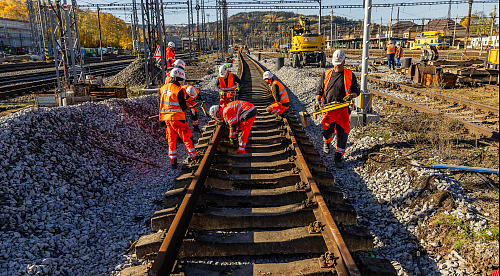 V České Třebové se uskutečnila prohlídka probíhající modernizace železničního...