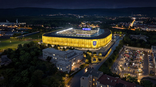Stínadla 2.0, vizualizace přestavěného fotbalového stadionu v Teplicích,...