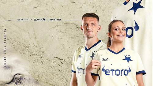 Štěpán Chaloupek a Sierra Pennock, hráči mužského a ženského týmu SK Slavia...
