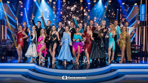 Soutěžní páry na prvním tanečním večeru 14. ročníku StarDance (10. října 2026)