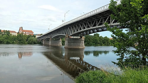 Tyršův most v Litoměřicích. (červen 2026)