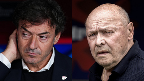 Santi Denia a Miroslav Koubek.