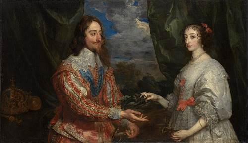 Van Dyckův Portrét Karla I. a jeho manželky Henrietty Marie patří vedle...