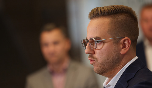 Lídr ostravské kandidátky ANO Richard Vereš  (na snímku) a Aleš Boháč za...