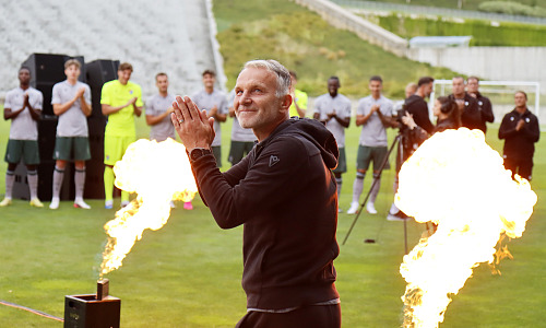 Trenér fotbalistů Baníku Ostrava Roman Skuhravý.
