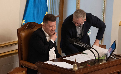 Aktuální schůze Poslanecké sněmovny. Na snímku   Tomio Okamura (SPD). (5....