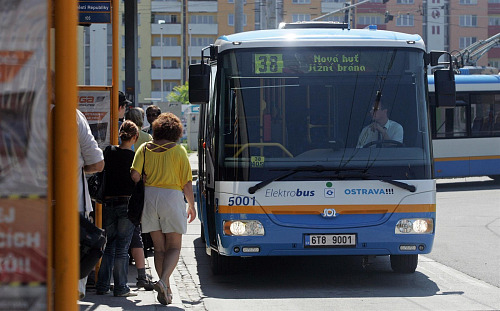 Autobus MHD Ostrava.