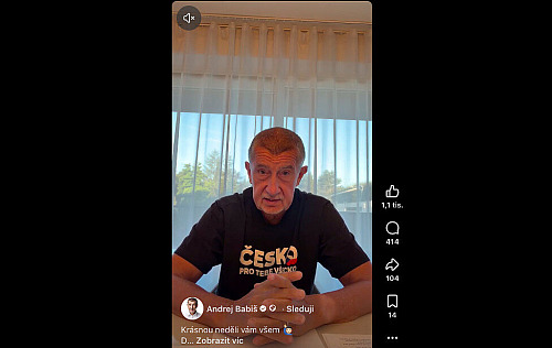 Premiér Andrej Babiš ve svém pravidelém nedělním videu, které zveřejnil na...