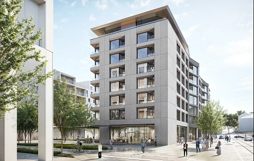 Vizualizace projektu Momentum Smíchov, v rámci nějž postaví Penta Real Estate a...