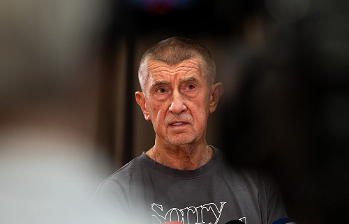 Tisková konference hnutí ANO. Na snímku hovoří premiér Andrej Babiš (ANO). (17....