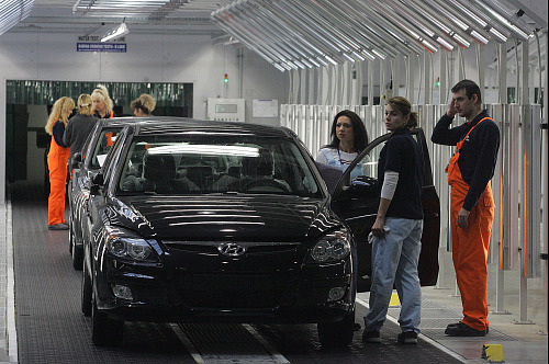 Zahájení sériové výroby automobilů Hyundai v Nošovicích na Frýdecko-Místecku...