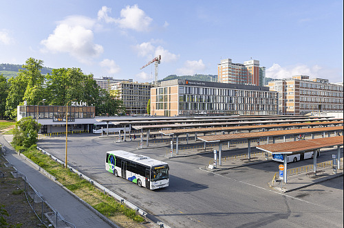 Autobusové nádraží ve Zlíně. (květen 2026)
