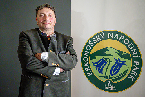 Petr Moravec před zahájením tiskové konference k jmenování nového ředitele...
