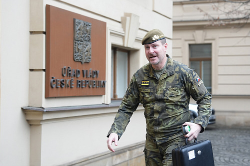 Bezpečnostní rada státu. Na snímku generál Karel Řehka. (4. ledna 2026)