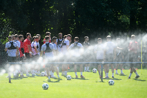 Teplice, 22. 6. 2026, prvoligoví fotbalisté Teplic zahájii letní přípravu i se...