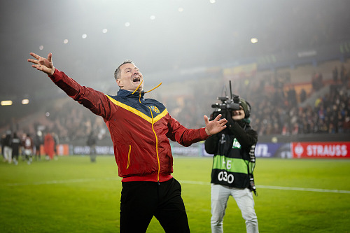 Trenér Sparty Brian Priske po zápase s Aberdeenem.