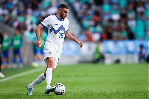 Slovinský fotbalista Danijel Šturm v reprezentačním dresu.