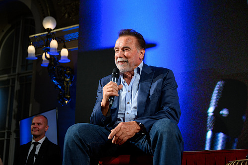 Arnold Schwarzenegger na akci Noc s legendou (18. června 2026)