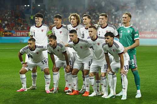 Základní sestava české reprezentace před utkáním proti Španělsku