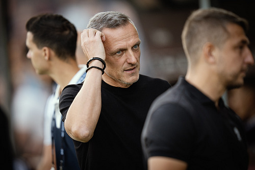 Jablonecký trenér Luboš Kozel během utkání proti Spartě