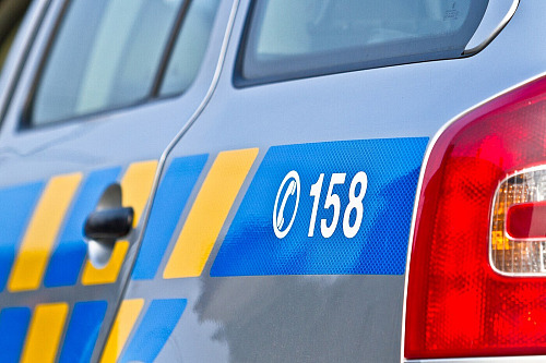 Policejní auto.