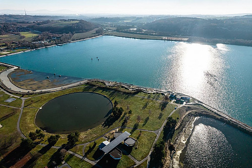 Hlučínské jezero Štěrkovna v roce 2022.