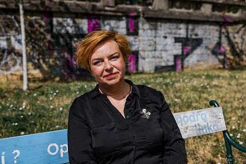 Ředitelka brněnské krizové Modré linky Tereza Musilová (14. července 2026)