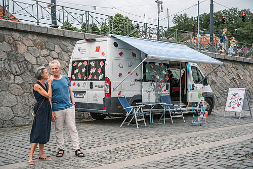 Bibliobus z minulých ročníků festivalu Týden knihoven.