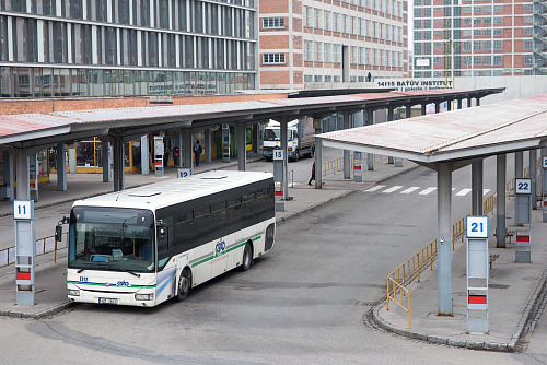 Autobusové nádraží ve Zlíně.