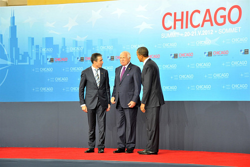 Prezident Václav Klaus na summitu NATO v americkém Chicagu