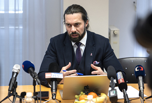 Tisková konference Všeobecné zdravotní pojišťovny ČR (VZP) na téma strategie...