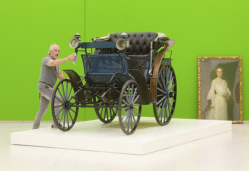 Svět prvního řidiče. Automobil Benz Victoria na výstavě v Liberci.