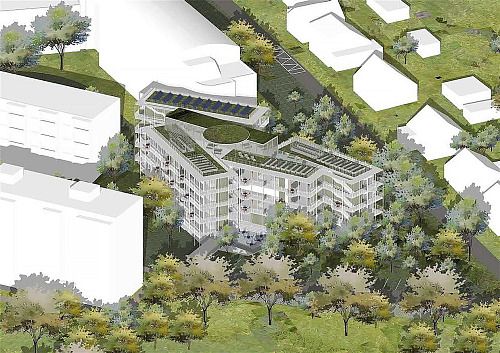 Studie brněnského ateliéru AXXI, který zvítězil v architektonické soutěži na...