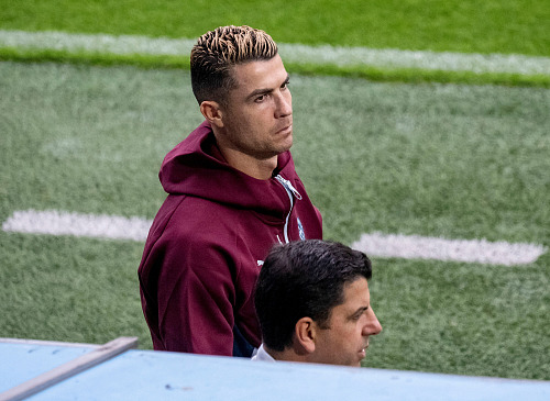 Portugalský útočník Cristiano Ronaldo během tréninku