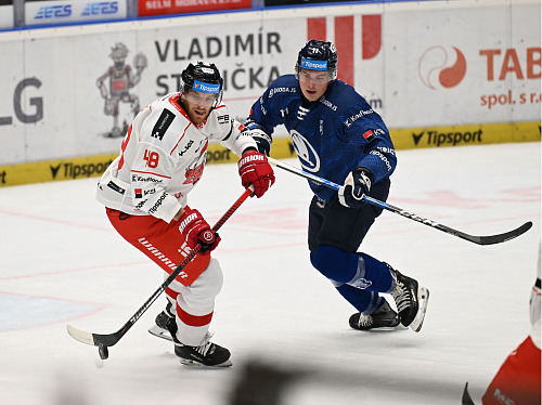 Tomáš Černý z Olomouce a Danny Katic z Plzně.