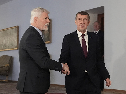 Premiér Andrej Babiš (ANO) dorazil na schůzku s prezidentem Petrem Pavlem na...