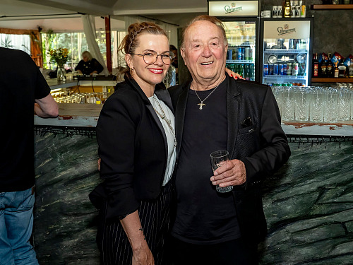 Marta Jandová a Petr Janda na křtu videoklipu k singlu Co je vůbec v nás (5....
