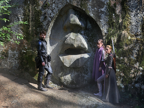 Hlavní hvězdy trilogie Princezna zakletá v čase 3 pohromadě přímo u jednoho z...
