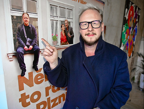 Štěpán Kozub (Tisková konference ke komedii Někdo to rád v Plzni, Praha, 27....