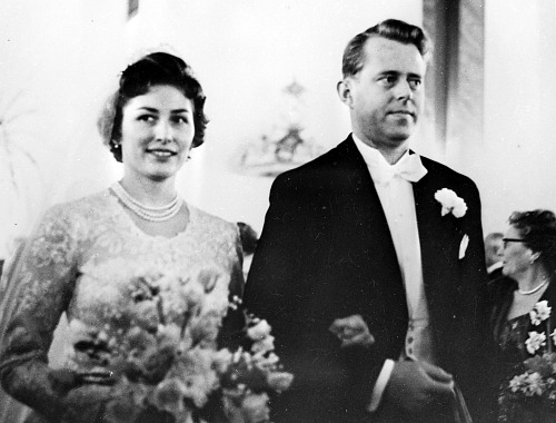 Svatební den princezny Astrid a Johana Martina Fernera 12. ledna 1961