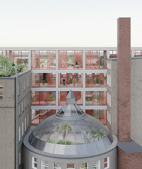 Návrh spojuje moderní pojetí s architekturou Leopolda Bauera.